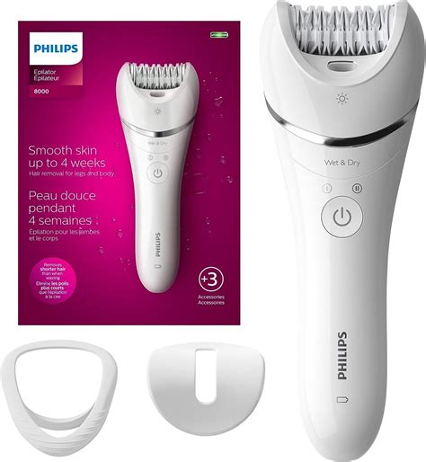 Philips Epilator Series 8000, Wet & Dry, 3